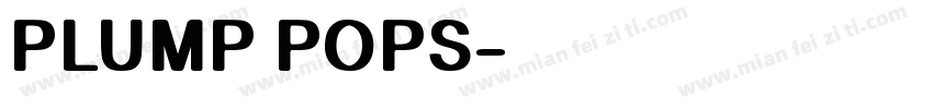 PLUMP POPS字体转换